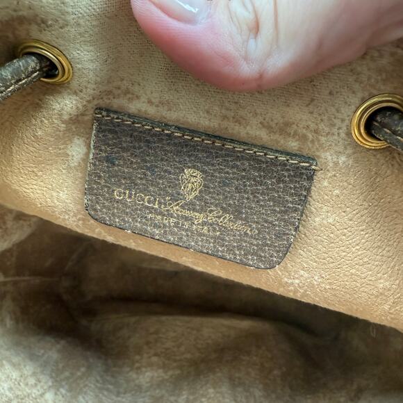 Gucci Vintage Monogram Bucket Bag. - Picture 9 of 9